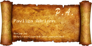 Pavliga Adrienn névjegykártya